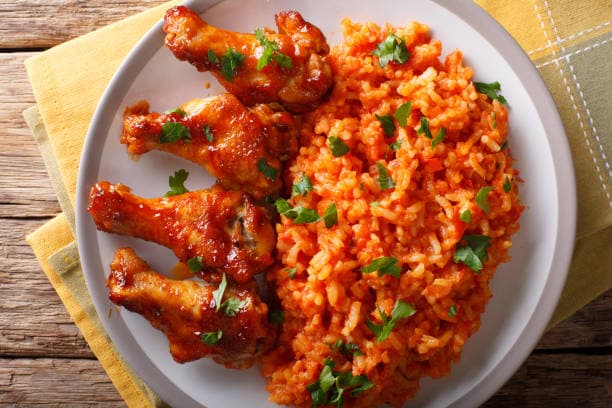Jollof rice & chicken